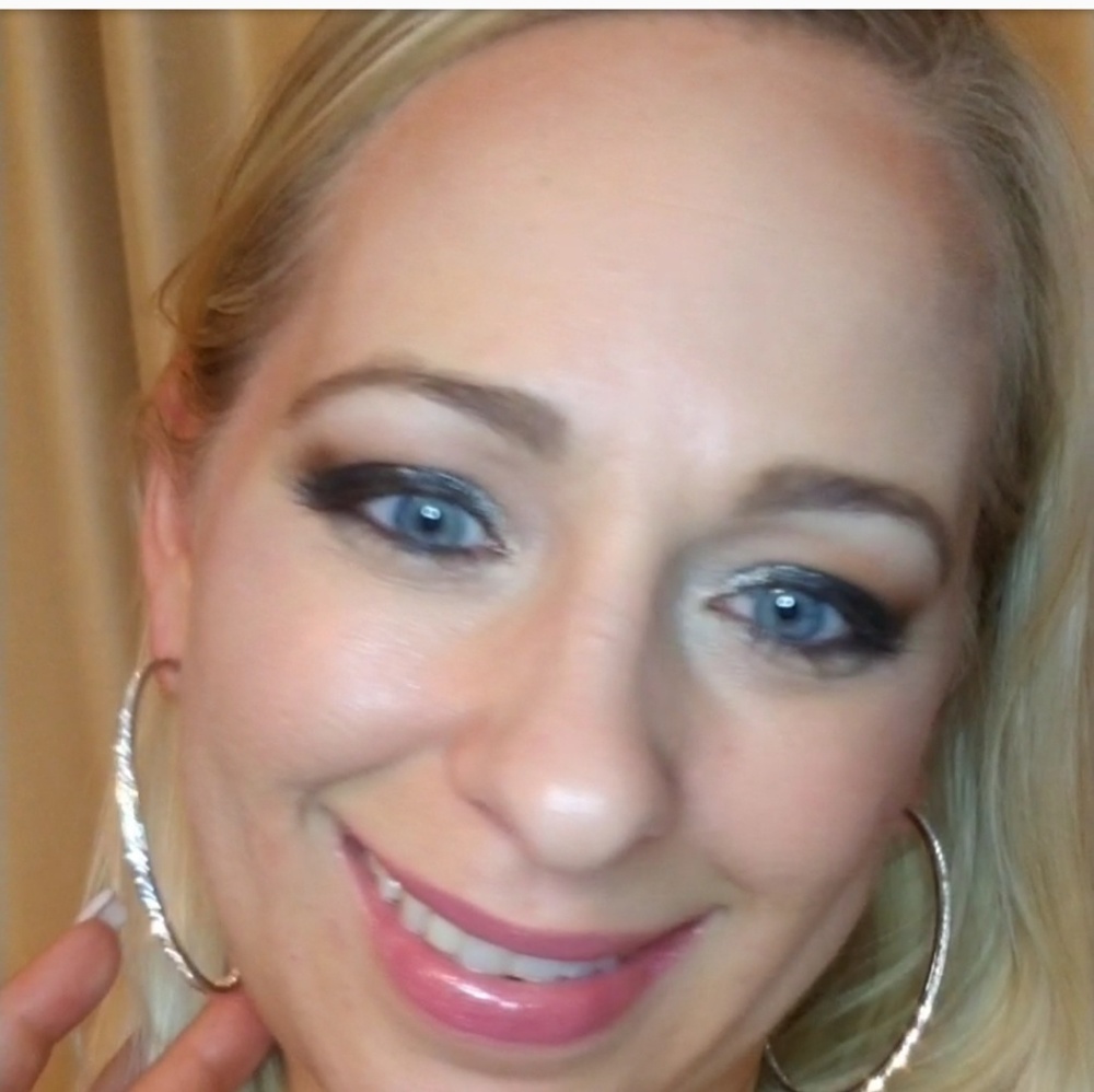 70mm inside outside crystal hoops-SNAG FREE